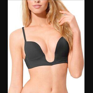 ToBeInStyle Deep Plunge U-Shaped V-Bra 36D Convertible Support Padded Low Back